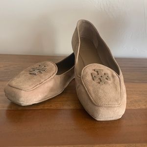 TORY BURCH Fitz Suede  Loafer in River Rock 8.5